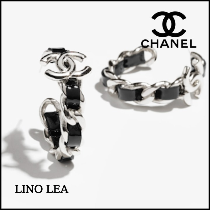 《クールな印象に♡》CHANEL フープピアス