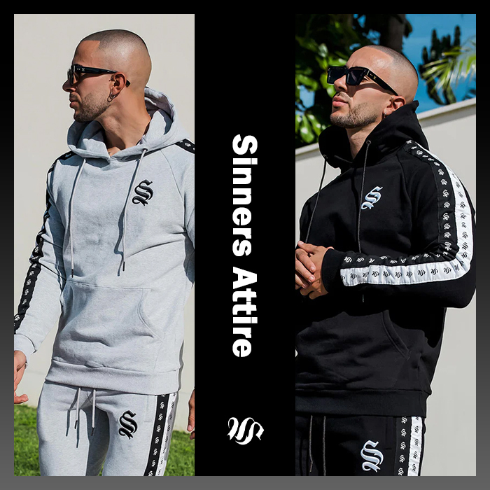 【Sinners Attire】DOUBLE TAPE HOODIE パーカー Sinners Attire】DOUBLE TAPE HOODIE パーカー (SINNERS ATTIRE