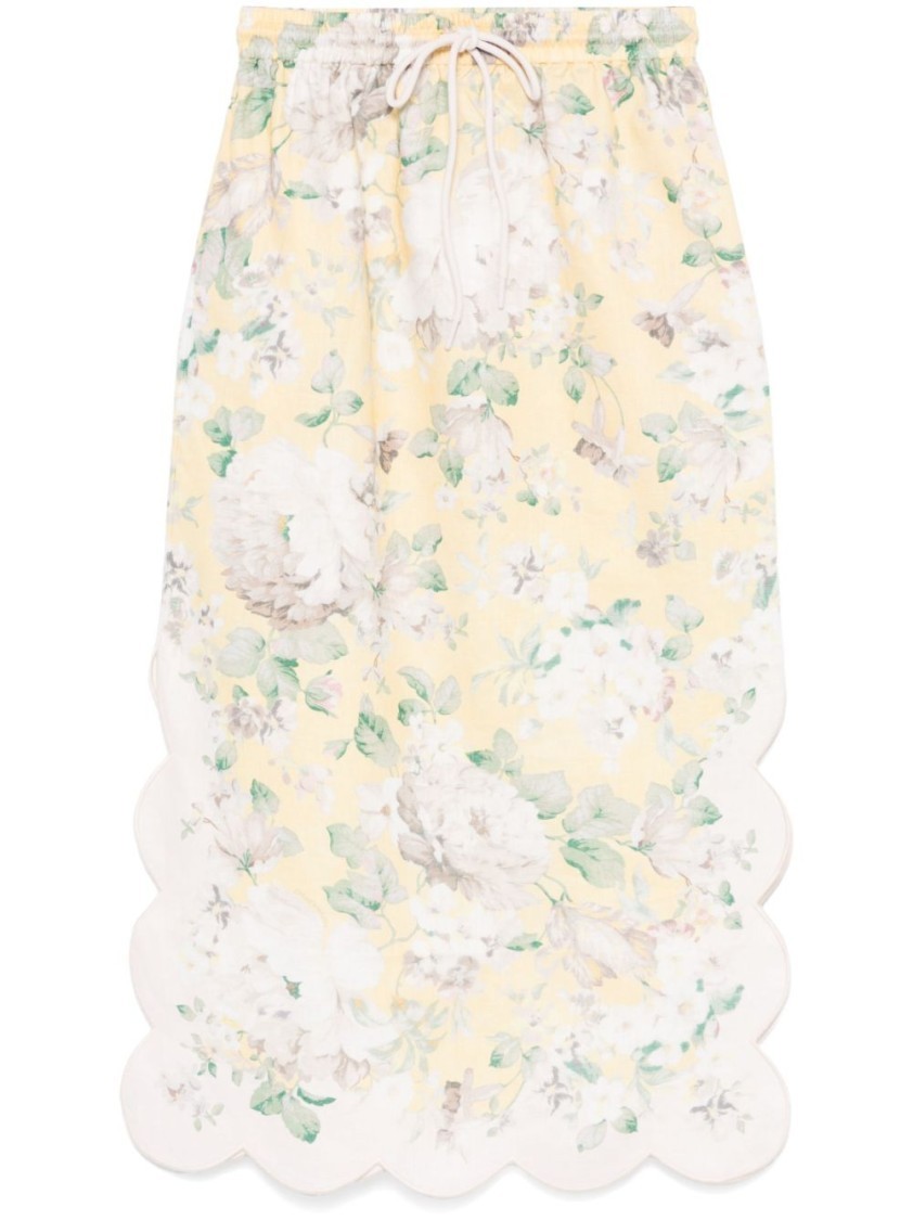 スカート Zimmermann Acacia Scallop Midi Skirt