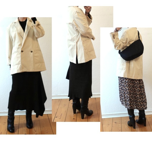 “COS” ダブルブレストデニムブレザー Ecru