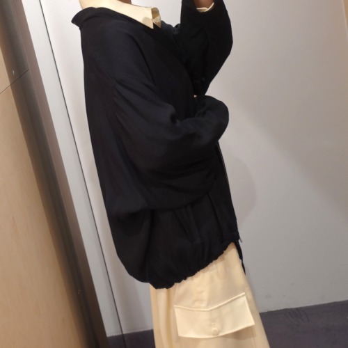 “COS” ドローストリングボンバージャケット Black