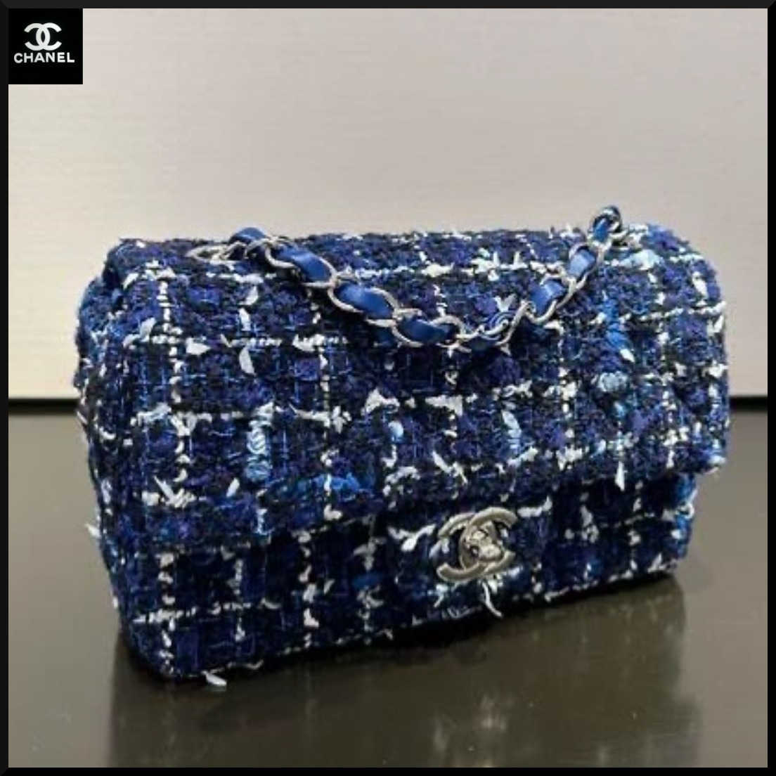 【ネイビーカラーが上品☆】CHANEL フラップバッグ