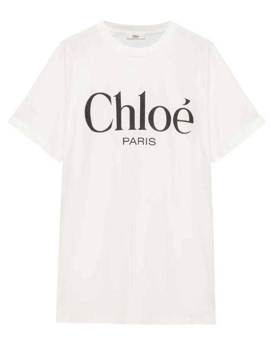Tシャツ・カットソー CHLOE Women Tops CH25SJH20191 101 White
