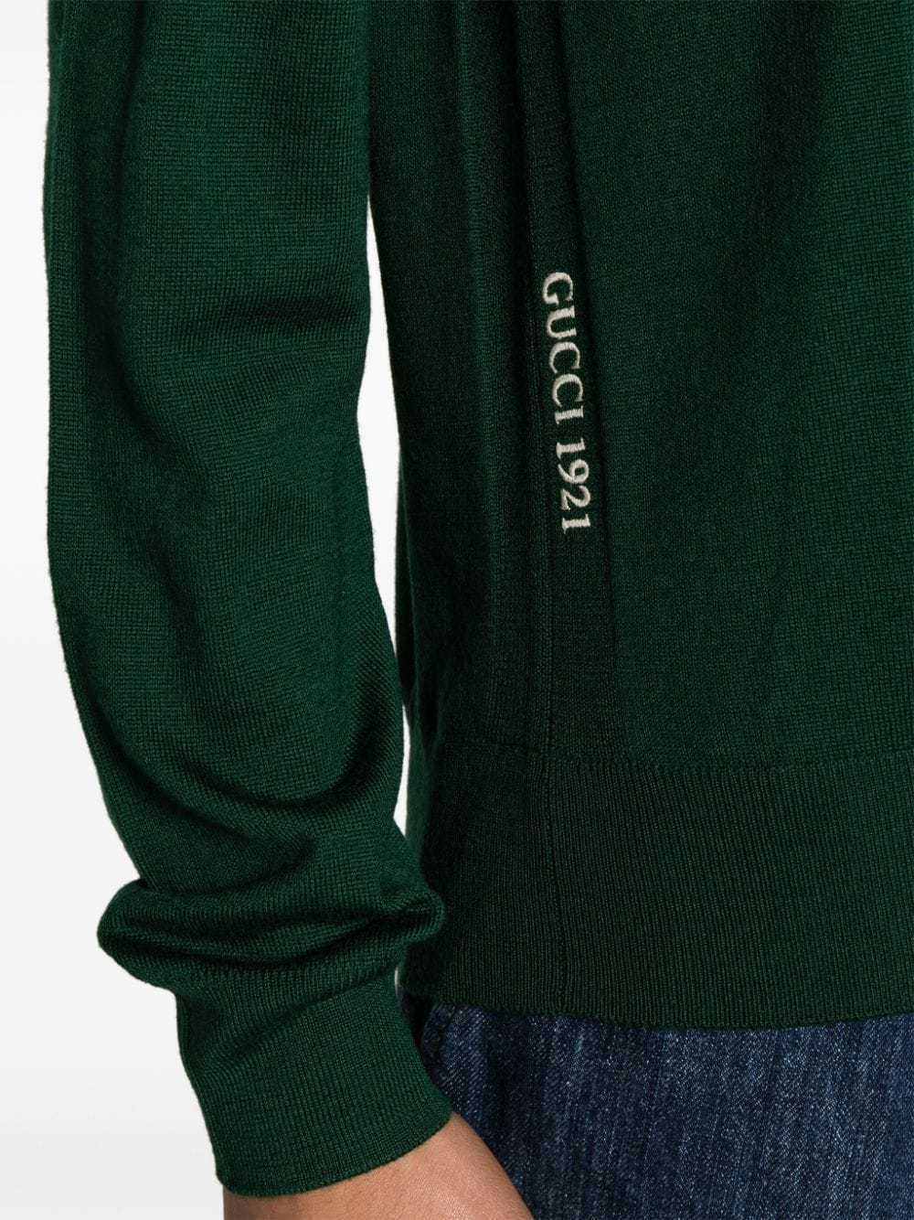 ニット・セーター Gucci Maglione con logo ricamato sul fianco