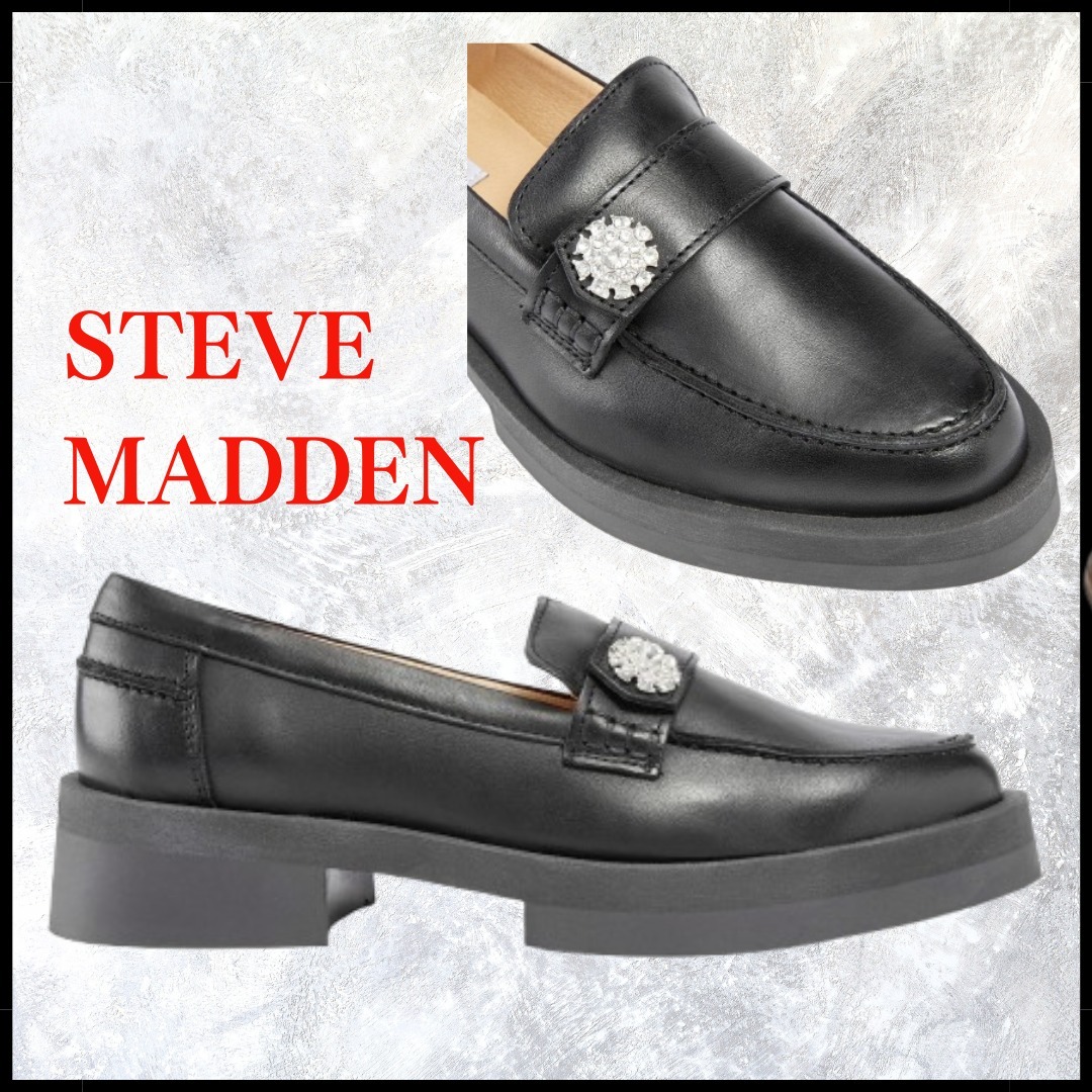 Steve madden  レディース メギー レザー ローファー -