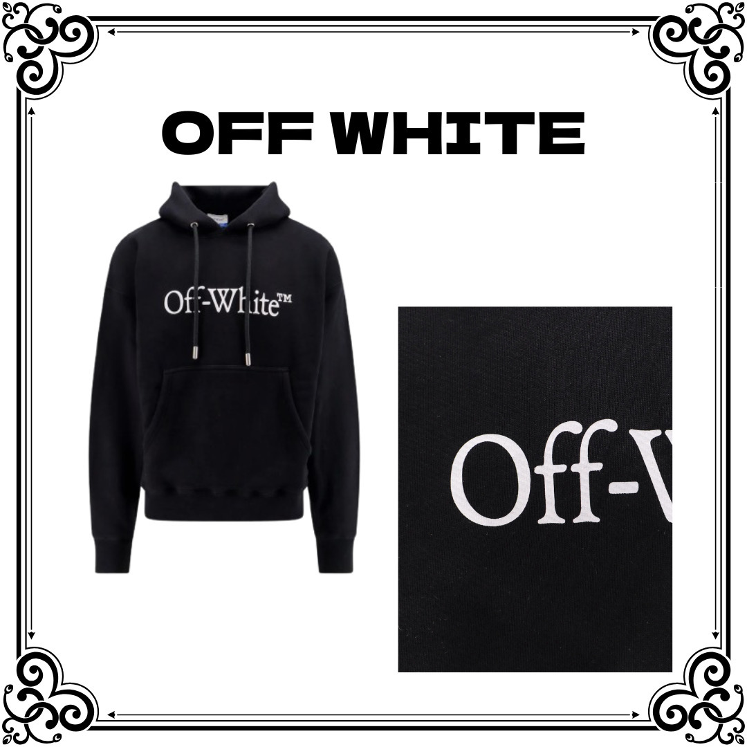 パーカー・フーディ Off White Big Bookish Skate Hood - Black