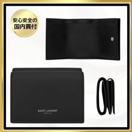 サンローラン　プティットウォレット サンローラン プティット ウォレット（ブラック／グレインド