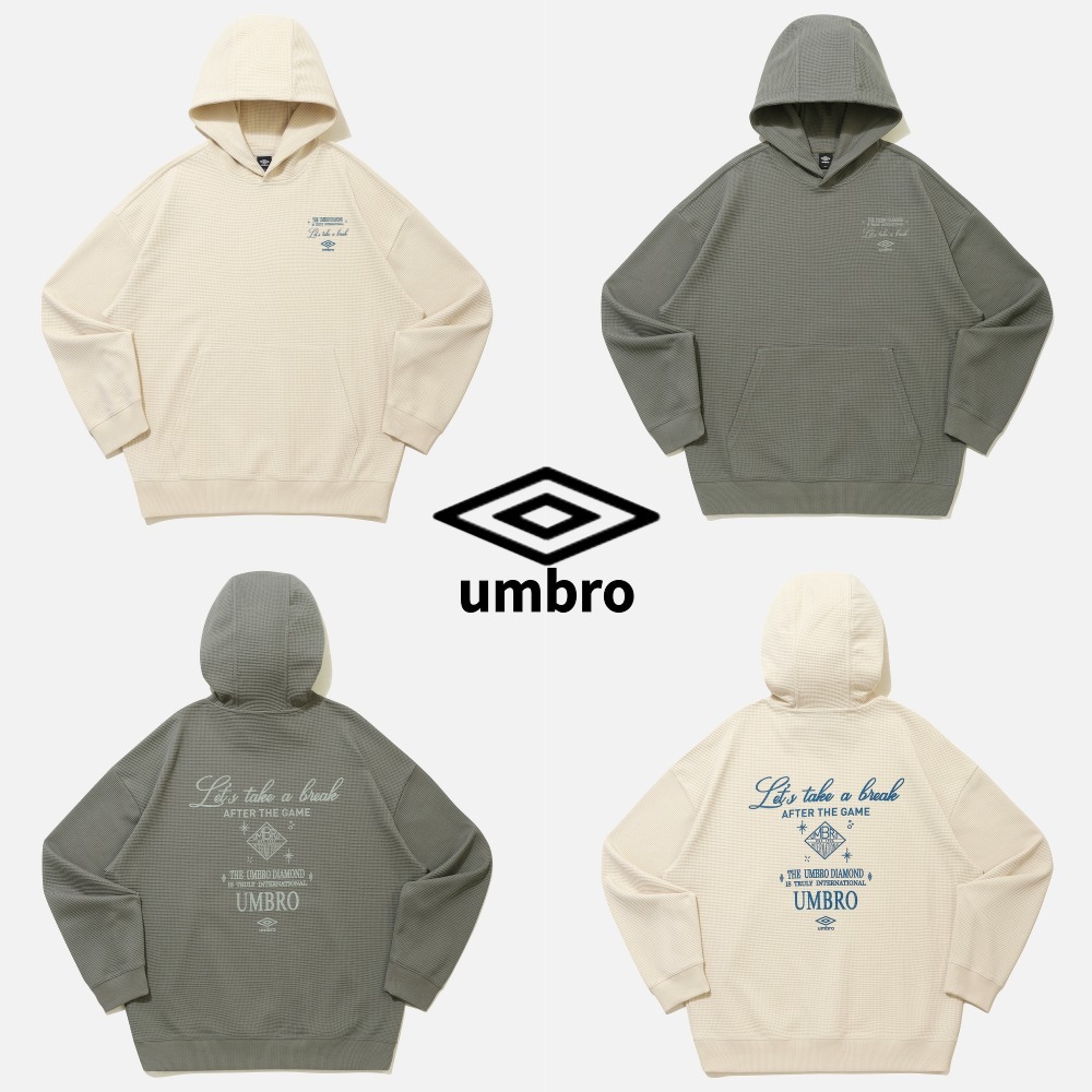【UMBRO】 Late Checkout Waffle Hooded T- Shirt ★ 男女共用