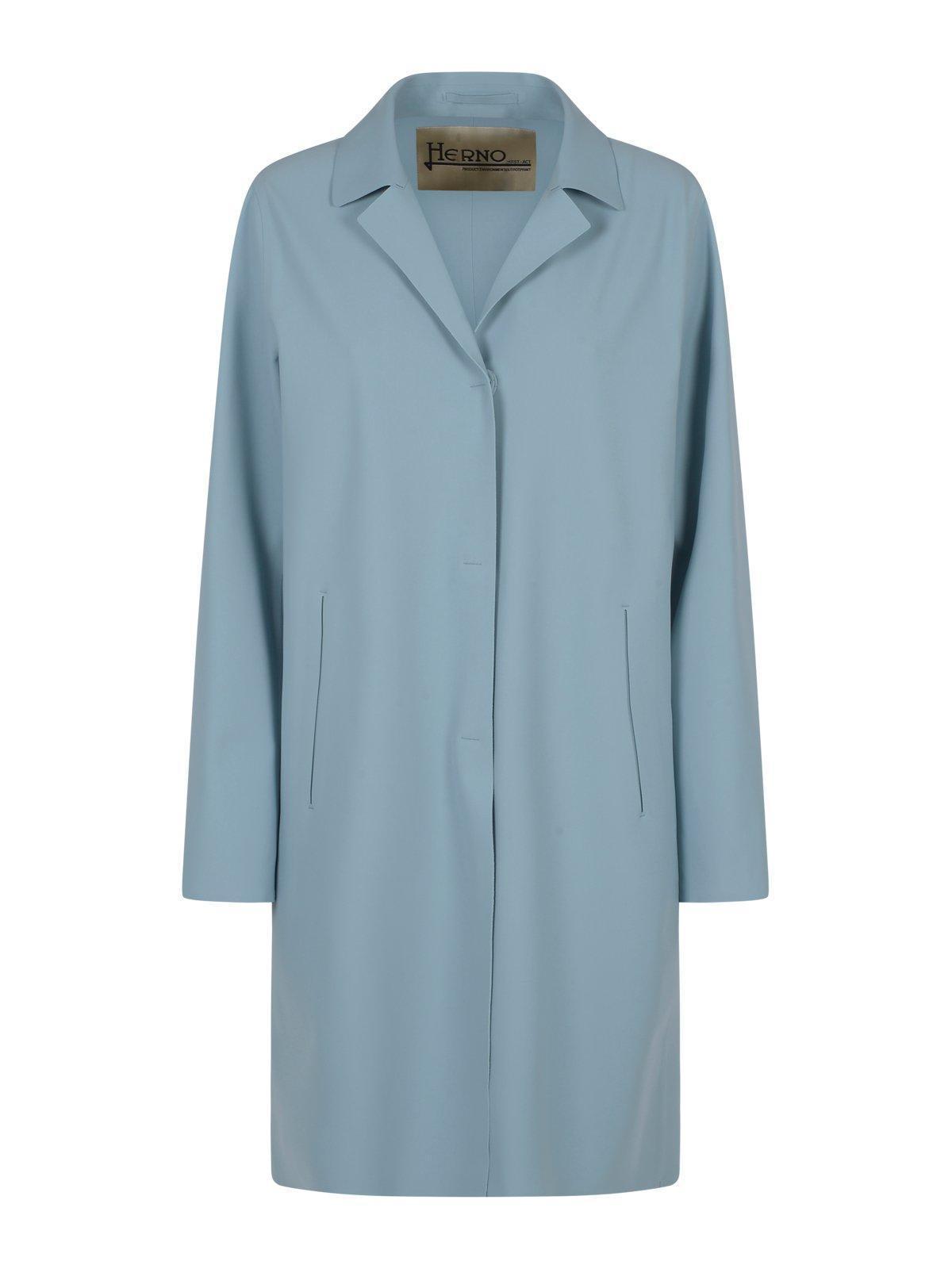 【送料&関税込】Herno Single-breasted Long-sleeved Coat