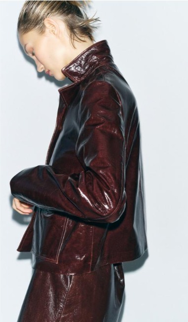 スペイン発送 ZARA 100% ZW コレクション レザージャケット 限定