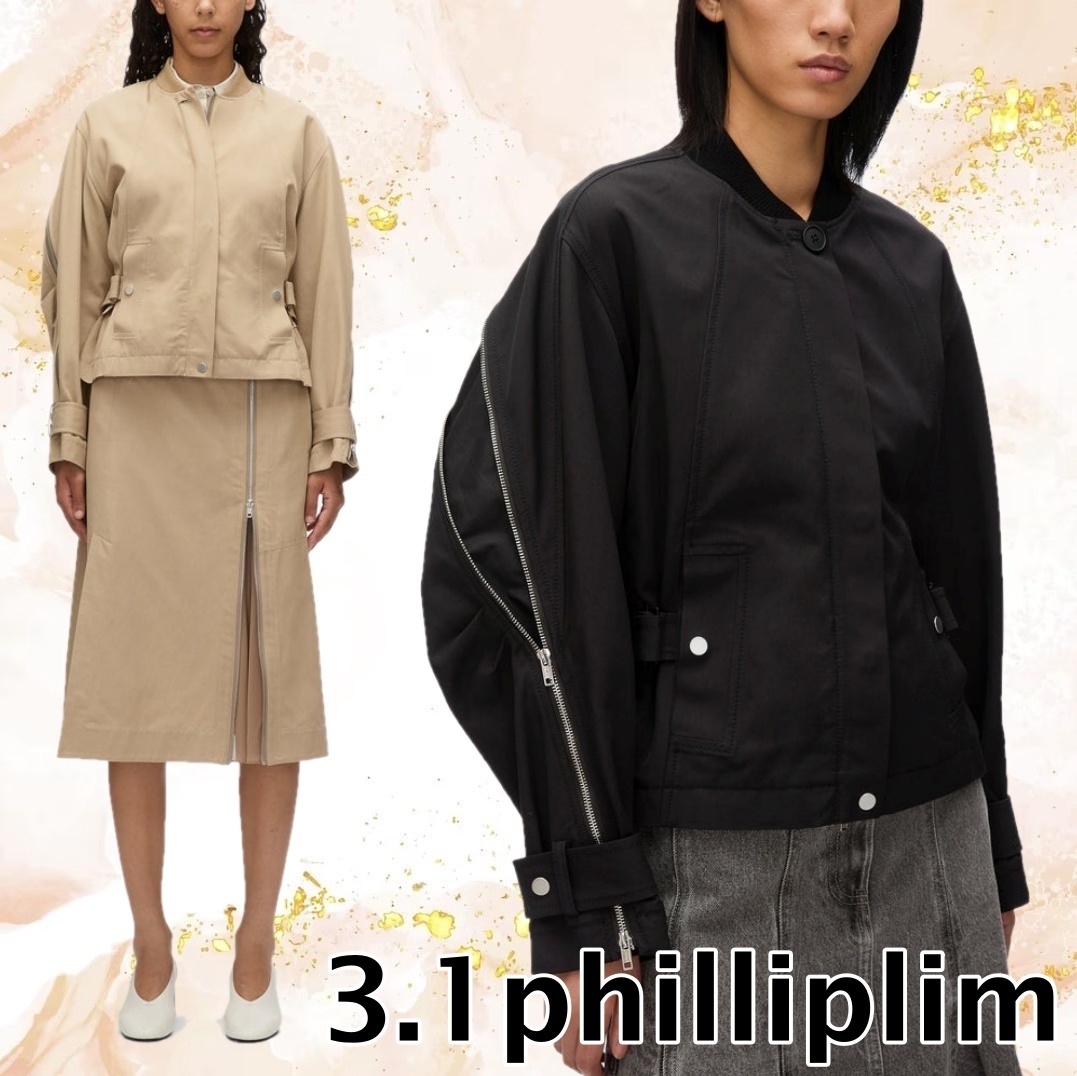 【3.1 Phillip Lim】ジップコクーンバックボンバージャケット
