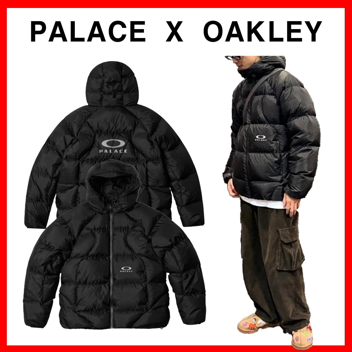 【Palace x Oakley】 Puffa Black - 24FW★韓国人気★