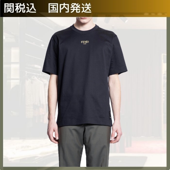 FENDI フェンディ/ glittered fendi roma oversized t-shirt