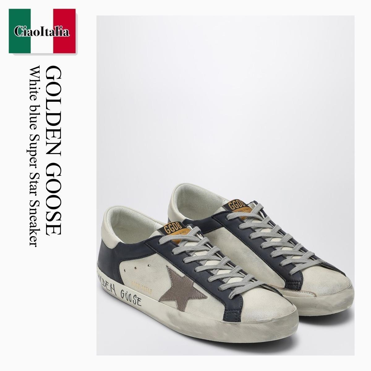 スニーカー Golden Goose White Blue Super Star Sneaker