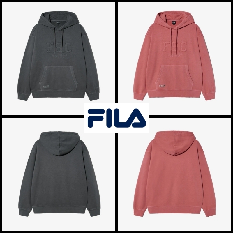[FILA] ☆ジュウジェ着用☆ ピグメントウォッシュ加工パーカー