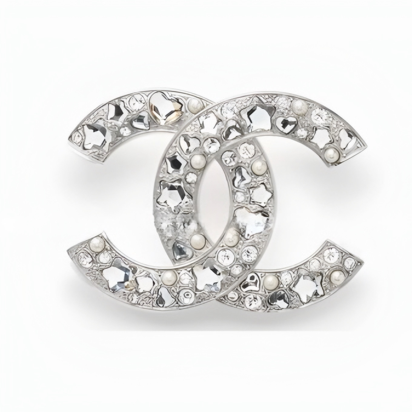 《エレガントに輝くビジューが素敵♪》25P限定★CHANEL ブローチ