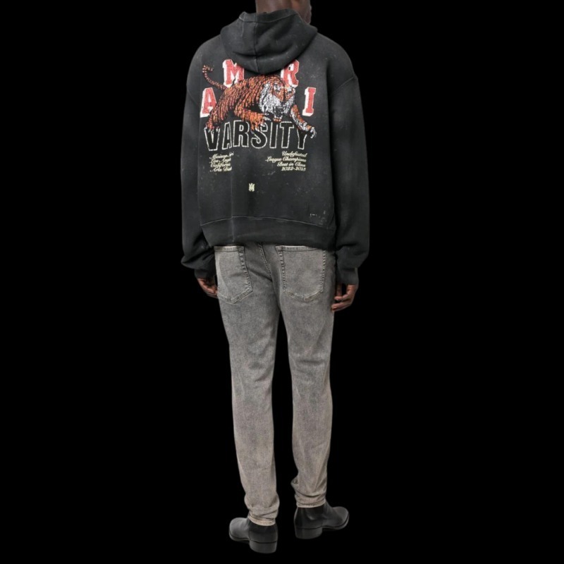 アミリ タイガーロゴパーカー ブラック AMIRI ロゴ パーカー | ブラック | FARFETCH JP