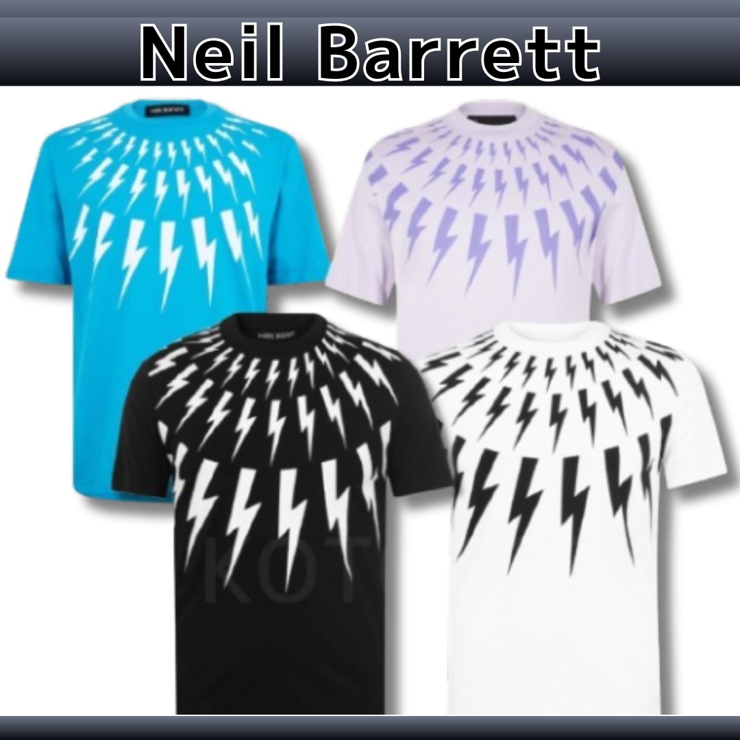 関税送料込【NeIL Barrett】ライトニングボルト Tシャツ 4colors