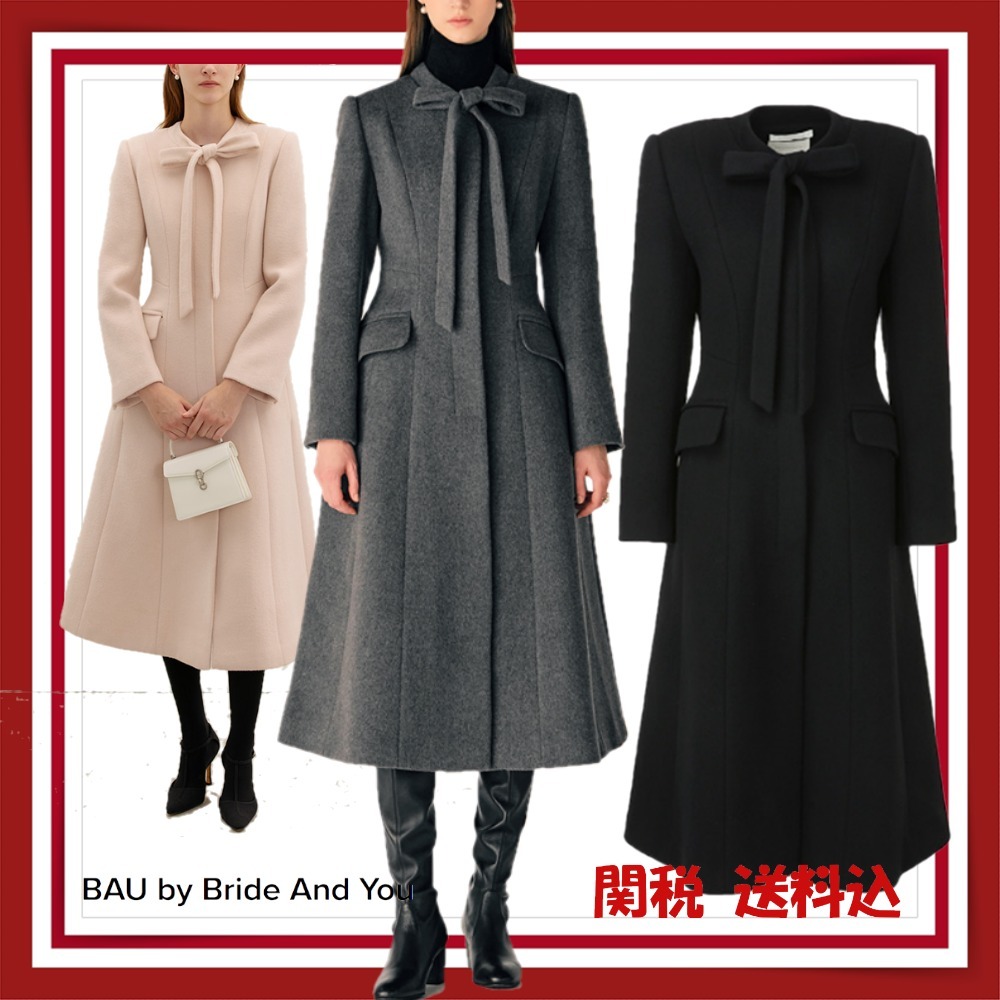 BAU by Bride And You/AVELINE カシミア Aラインコート ロング版