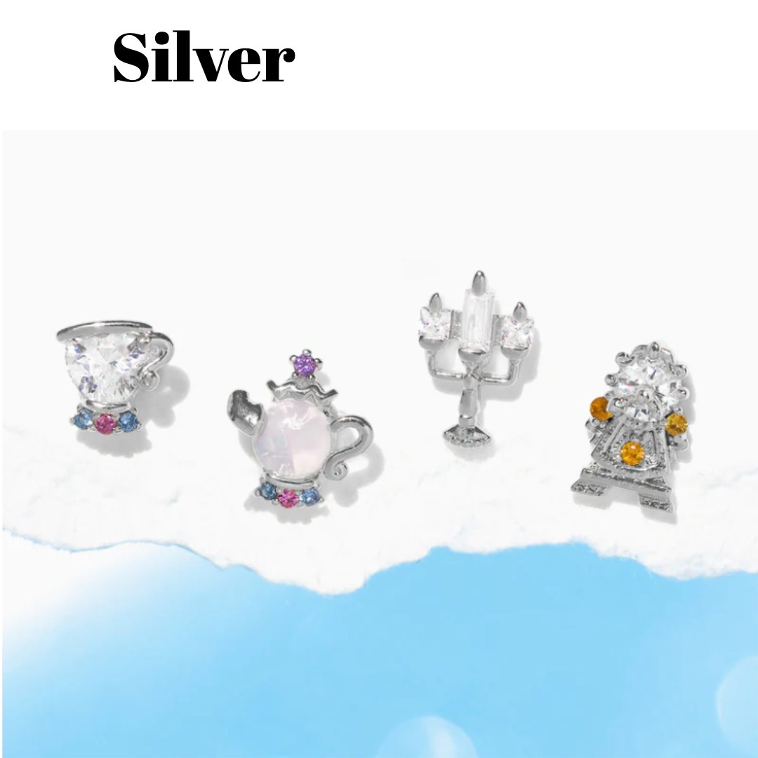 【Girlscrew】Disney Princess Be Our Guest イヤリング セット ◇GirlscrewXDisney◇Disney Princess Be Our Guest Earring Set