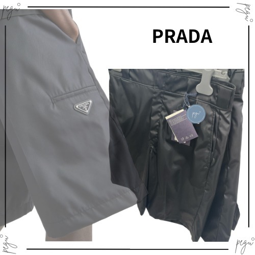 【 PRADA】国内発送 Re-Nylon バミューダ ショートパンツ