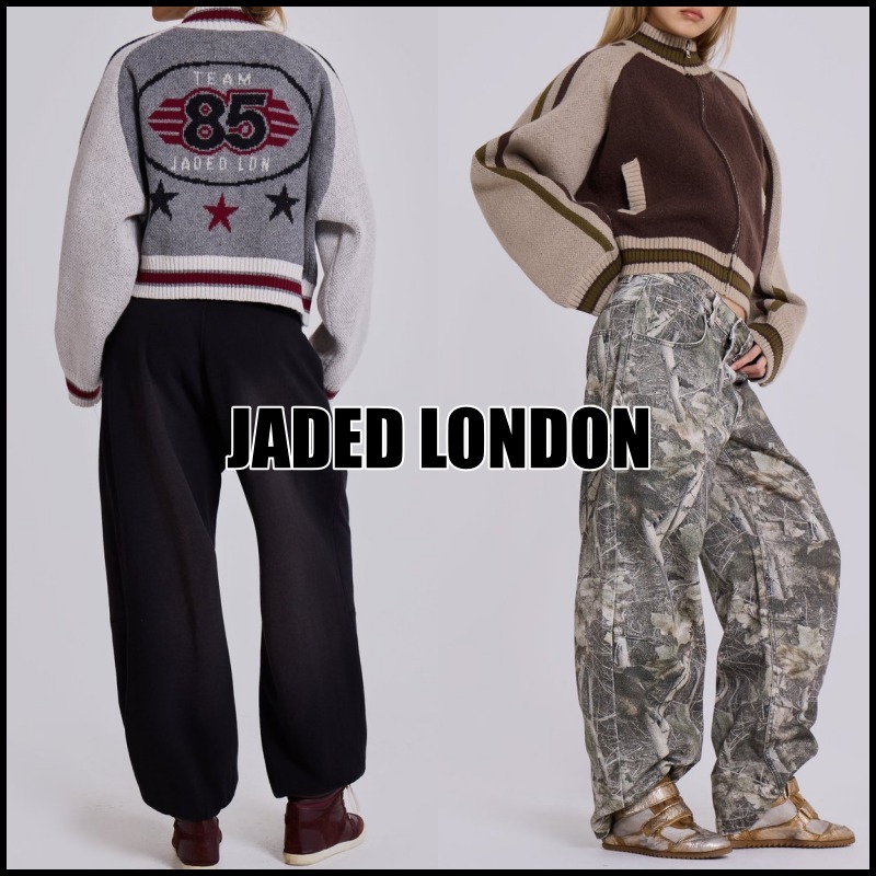 【JADED LONDON】チーム 85 ニット ボンバー ジャケット 送関込