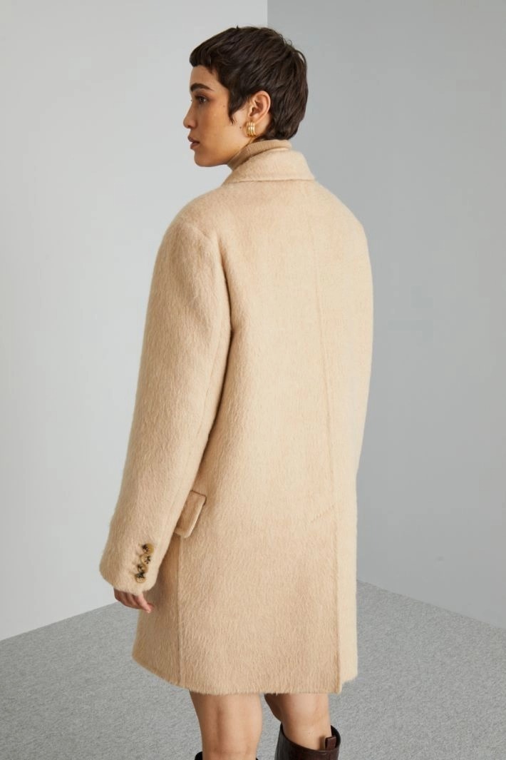 【上質】DT★MaxMara《RETE》キャメル ダブルブレスト コート