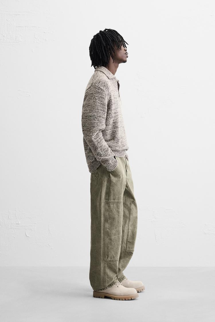 zara ザラ ウォッシュ加工カーペンターパンツ EU36 JP29 完売品