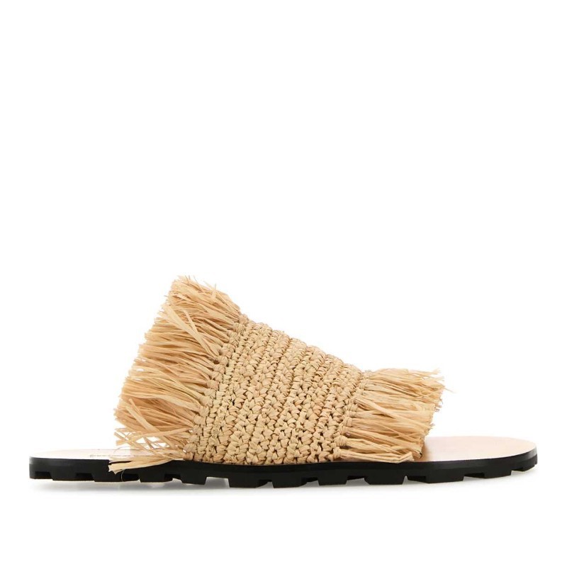 サンダル・ミュール Jil Sander SS25 Raffia thong slippers (J44WX0013P2306 280)