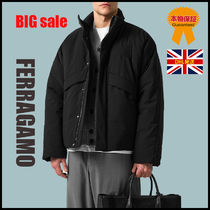 【FERRAGAMO】BIG sale★PANELLED COTTON ブルゾン