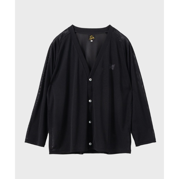 BTS愛用《NEEDLES》V Neck Cardigan - Poly Mesh