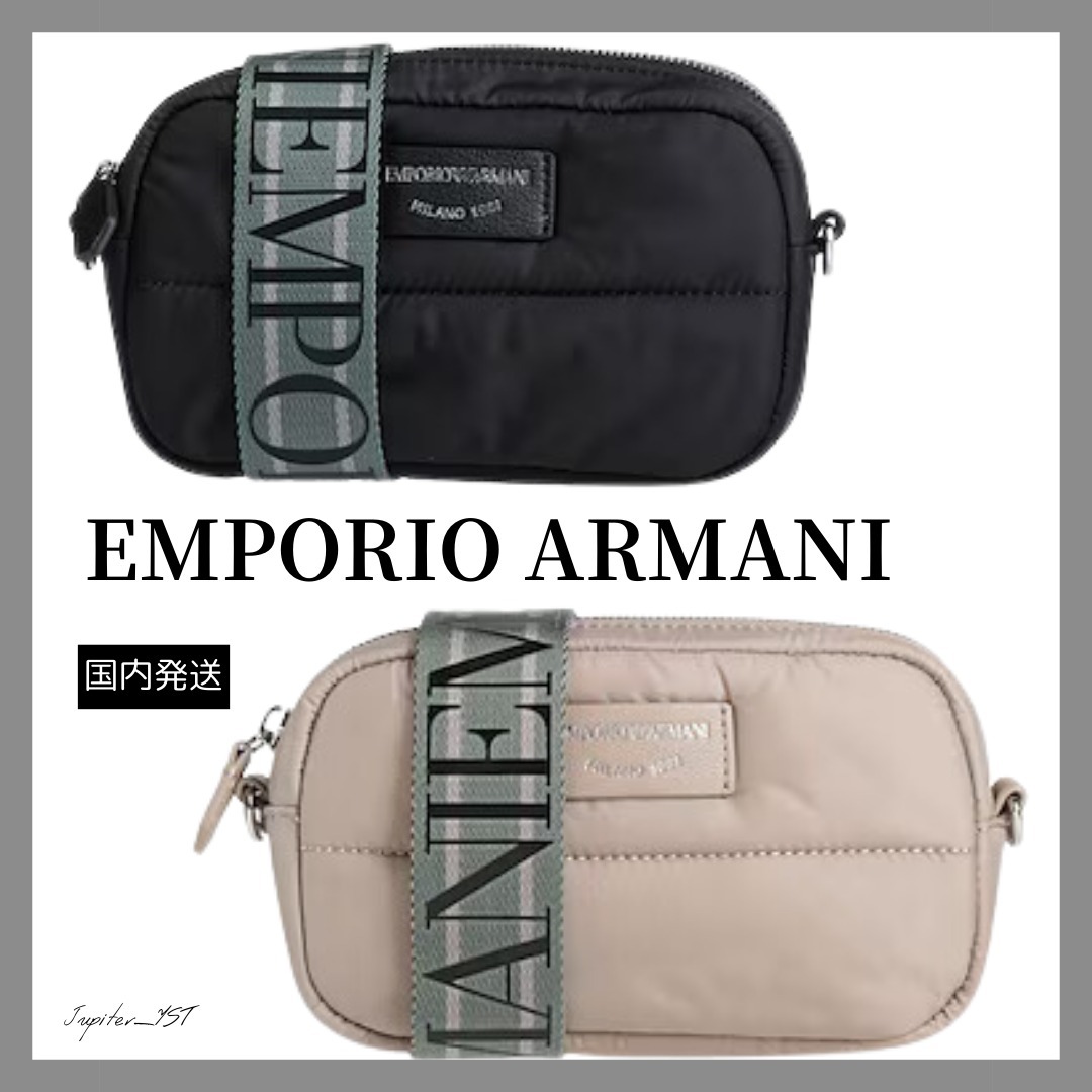 EMPORIO ARMANI◆アルマーニ ロゴ ボディバッグ スモール