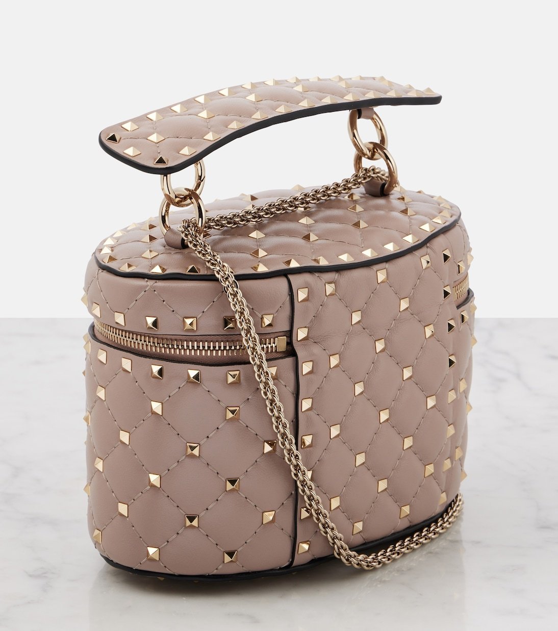 □VALENTINO GARAVANI□Rockstudスパイクスモールバニティバッグ
