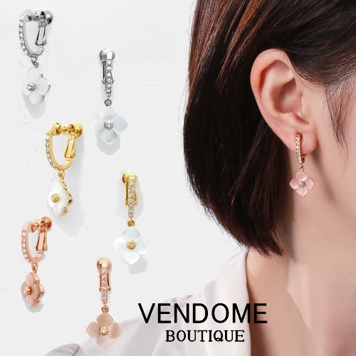 【VENDOME BOUTIQUE】即対応 シェルフラワー イヤリング