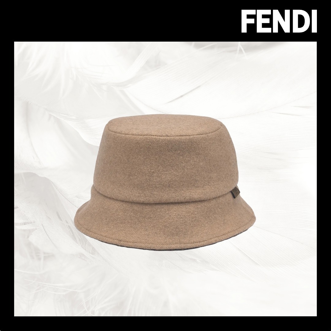 [FENDI]FFウールバケットハット/追跡可能/全国送料無料