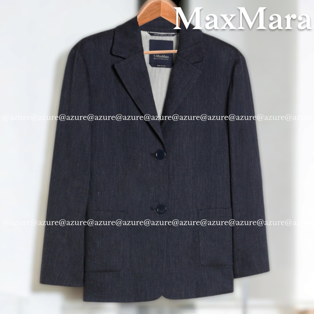直営♪'S MAX MARA ブレスト デニムエフェクトジャケット DERNA