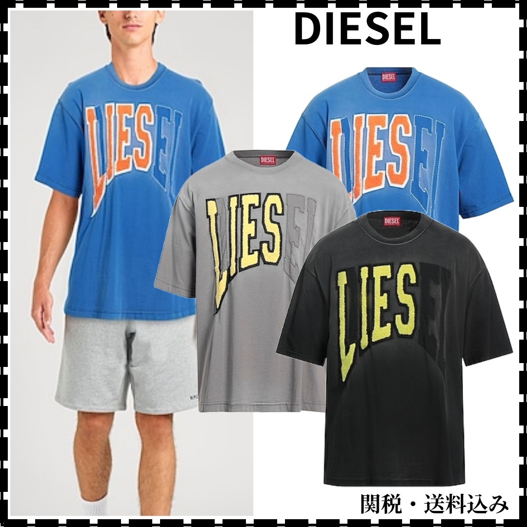 ★DIESEL★ロゴ コットン 半袖 Tシャツ トップス 関送込