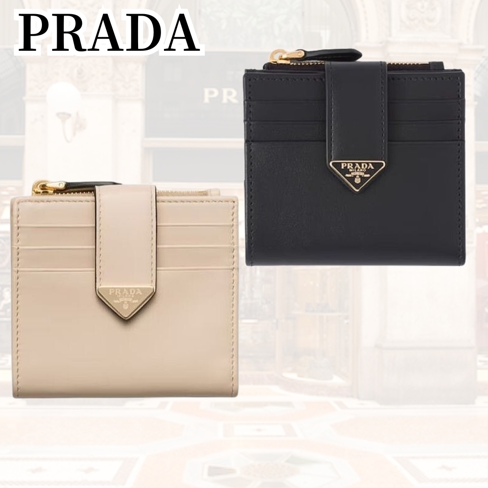 日本未入荷★PRADA*時を超える逸品*スモールレザーウォレット