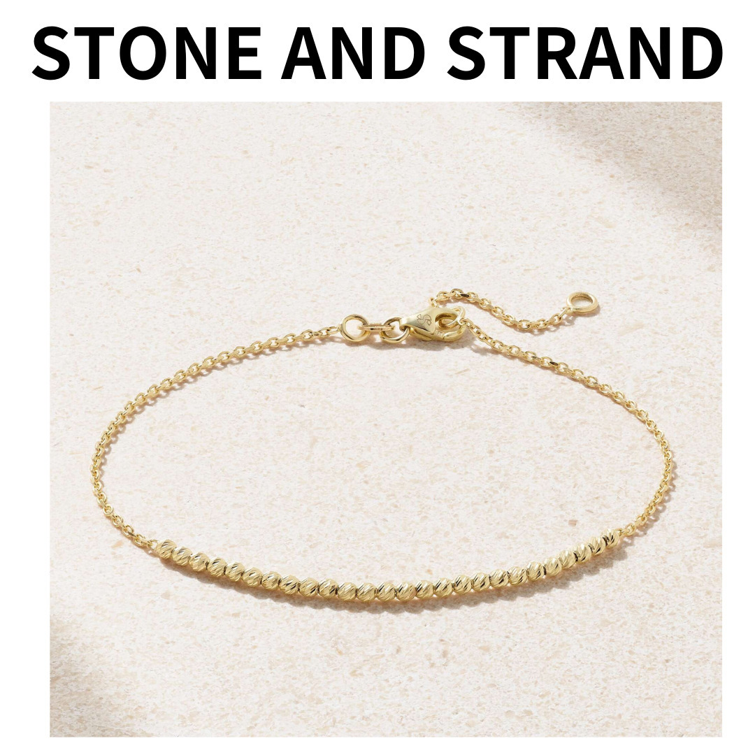 STONE AND STRAND 14Kゴールド ブレスレット