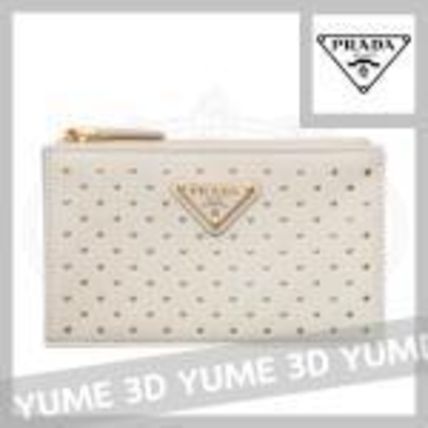 ホワイト（白）系 PRADA(プラダ) カードケース・名刺入れ