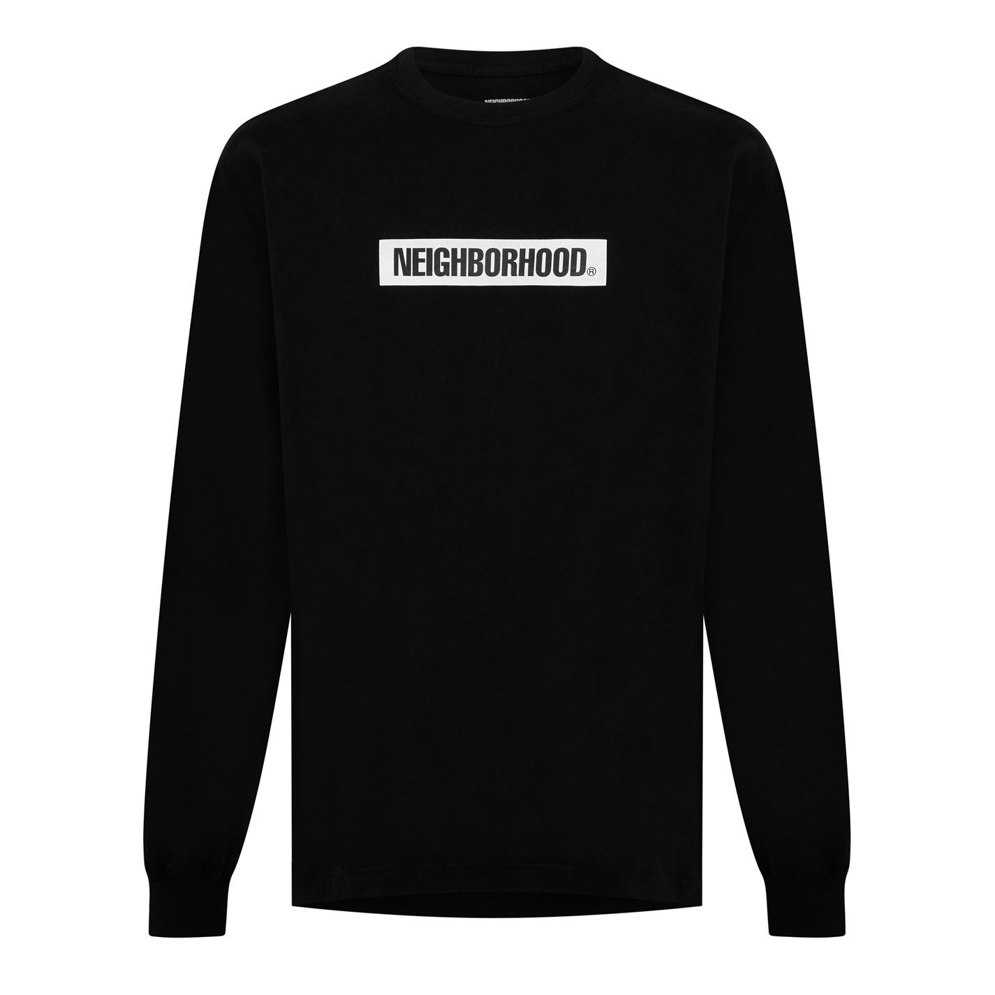 関税込【NEIGHBORHOOD】ロゴロングスリーブTシャツBlack/White