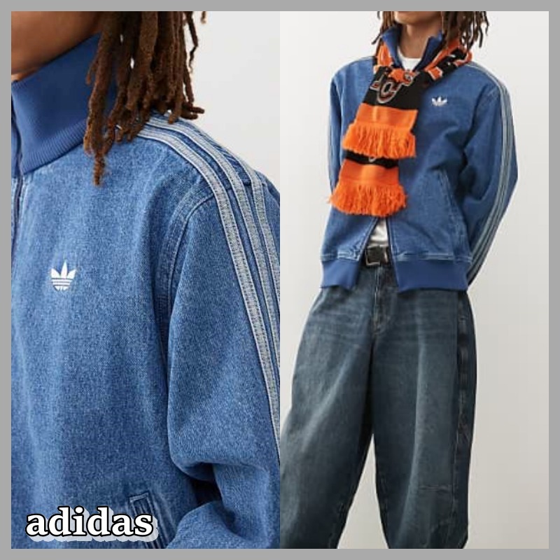 【ADIDAS】Originals DENIM FIREBIRD TRACK TOP ★追跡可 Blue adidas Originals Denim Firebird Track Top - JD Sports