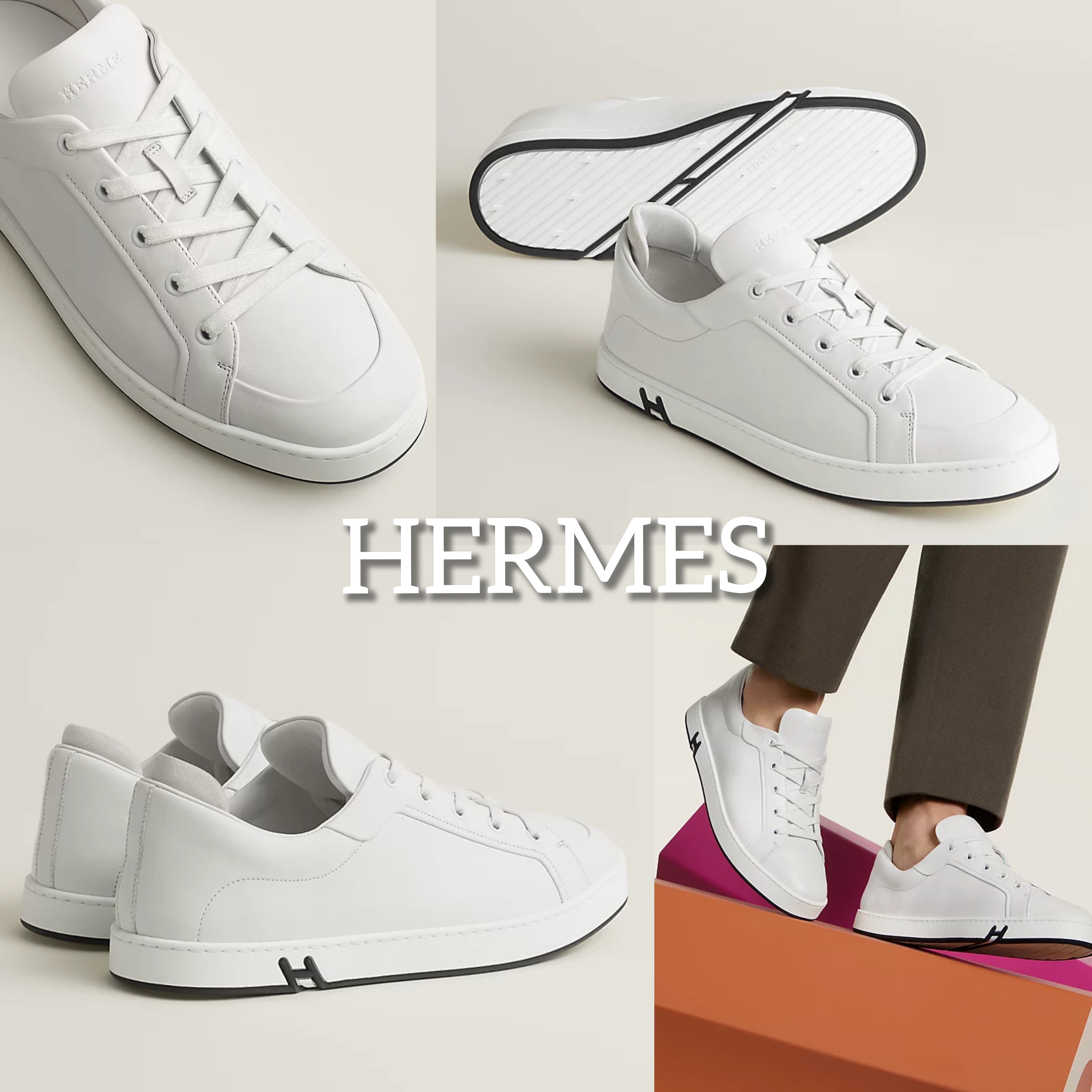 【大好評★】HERMES KID スニーカー 靴 Blanc☆