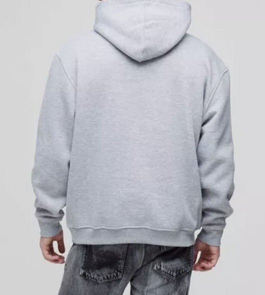《boohoo》コントラストステッチ 限定版プリントパーカー