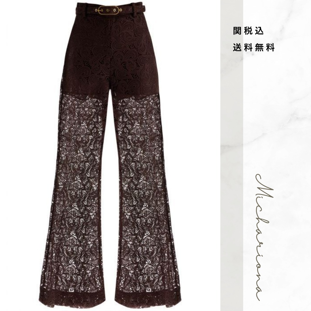 ZIMMERMANN Illustration Lace Flare Pant レース フレア パンツ