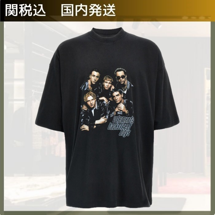 VETEMENTS/バックストリート ボーイズ クルーネック Tシャツ