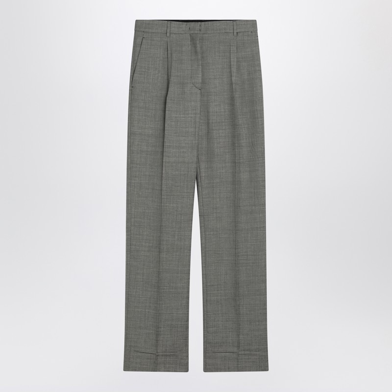 ボトムスその他 Prada Wide grey trousers in wool