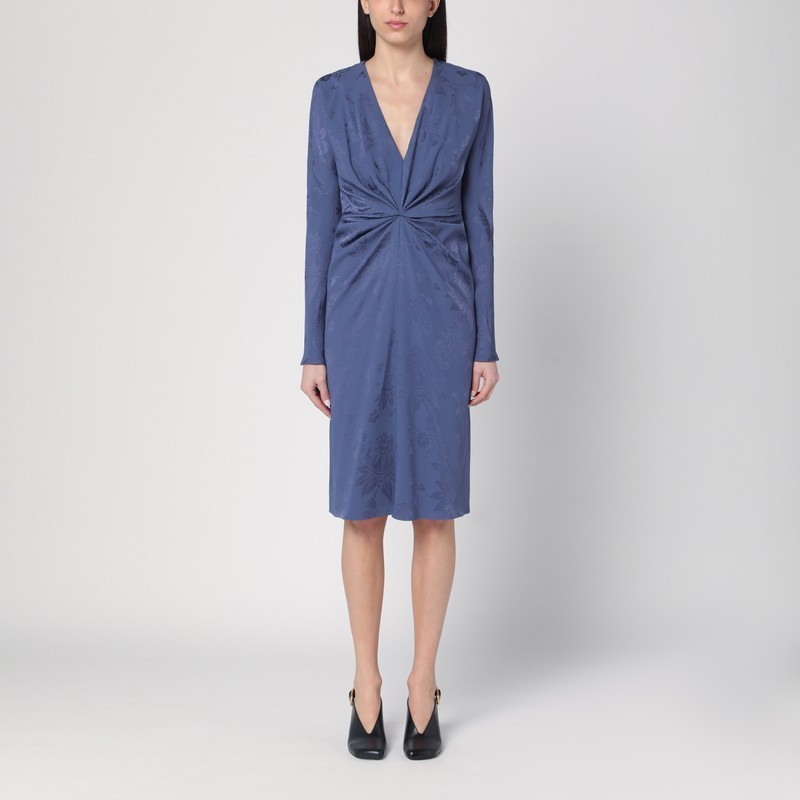ワンピースその他 ETRO Jacquard-effect dress in cornflower blue