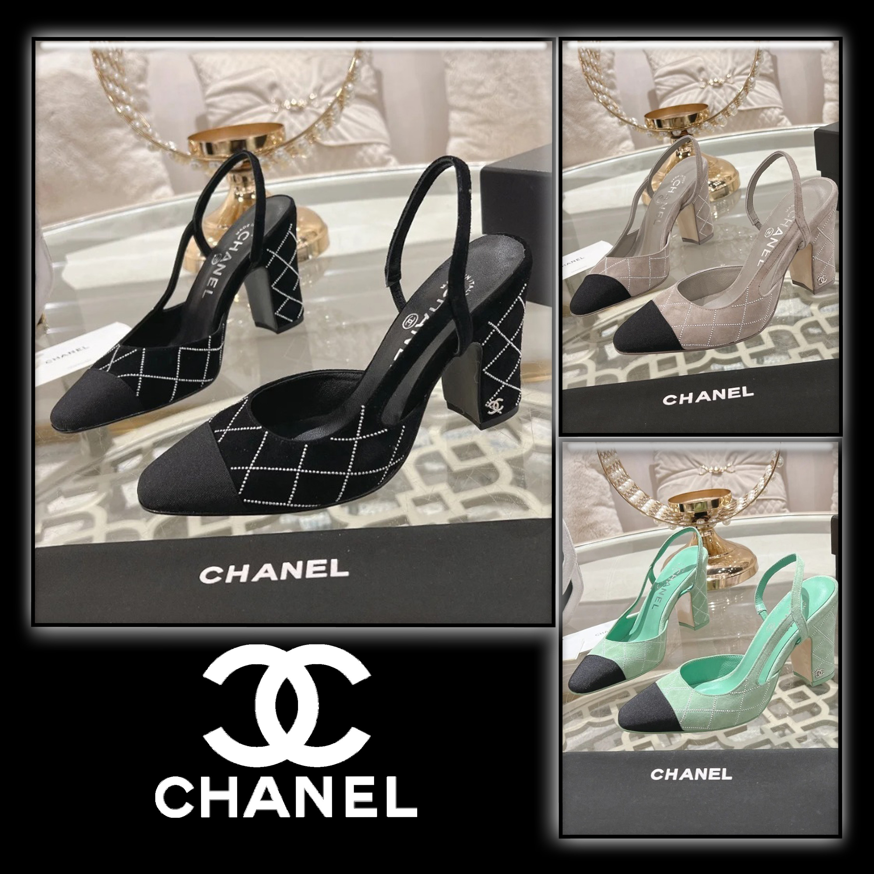 上品でエレガント♡【 CHANEL 】スリングバックパンプス
