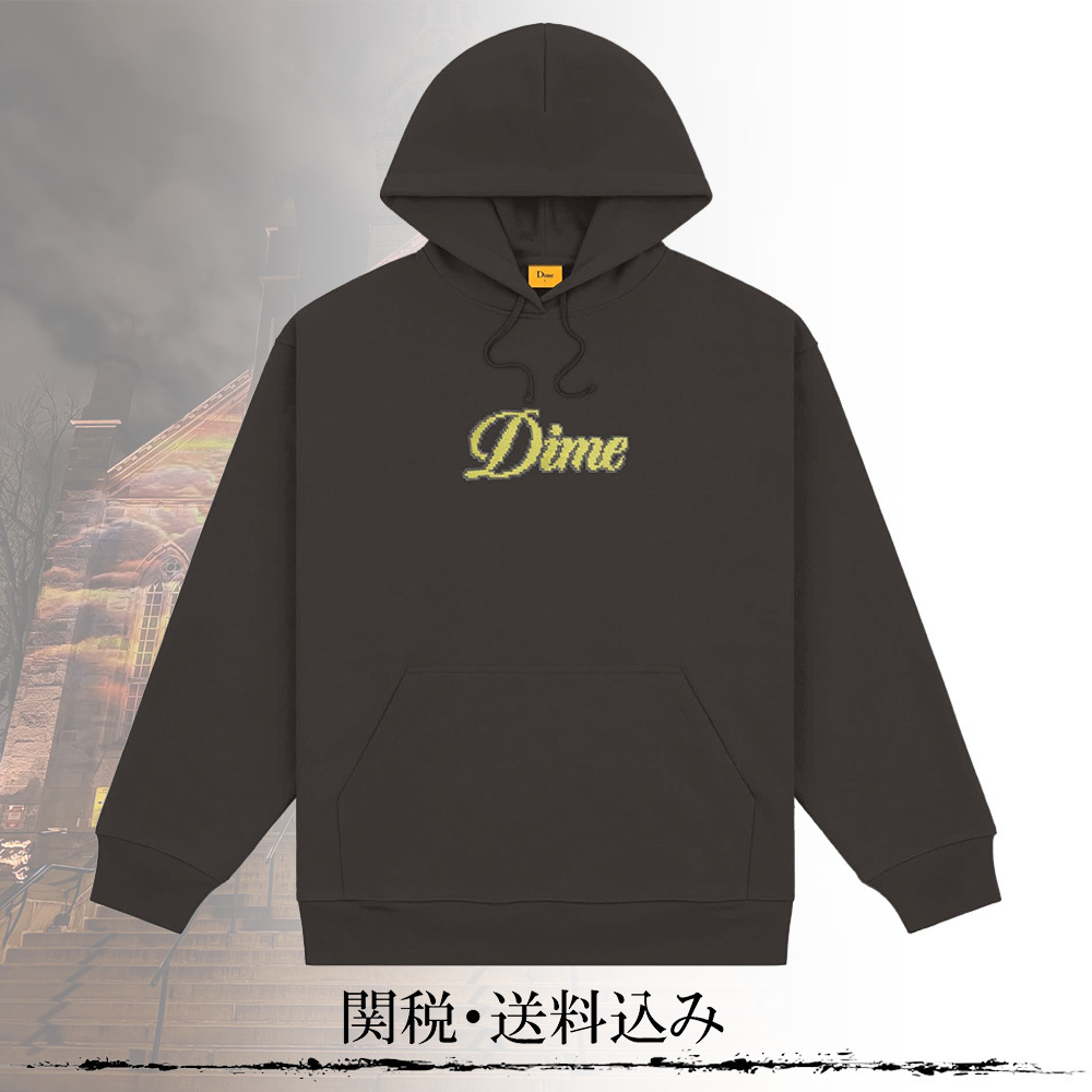Dime ピクセルカースリブ フーディ パーカー